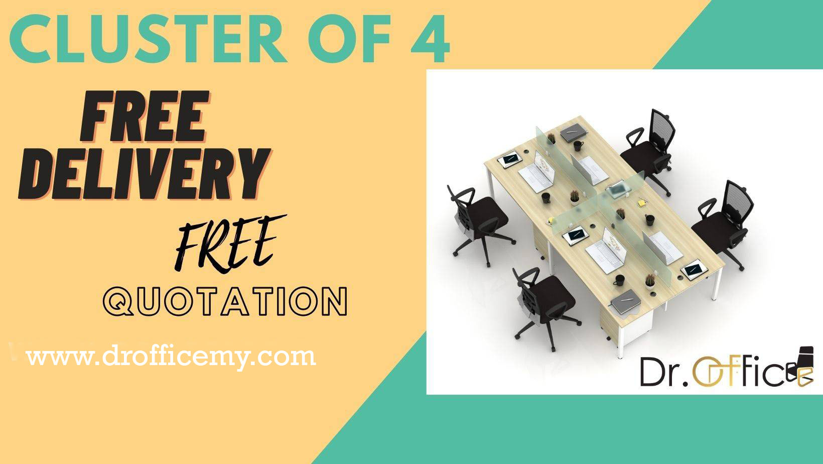 CLUSTER OF4 WORKSTATION