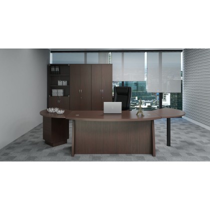 M-QX1800-TS WOODEN DIRECTOR TABLE & SIDE CONNECTION