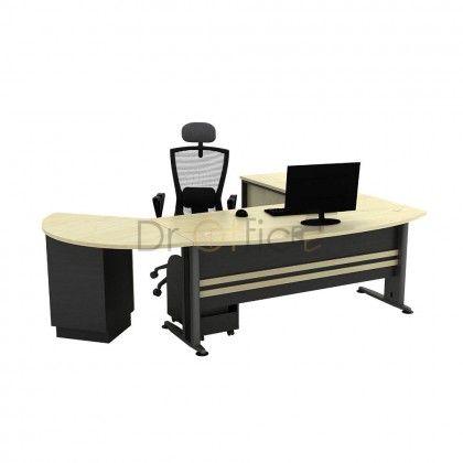 M-TMB180ATS EXECUTIVE  TABLE C/W DRAWER & CABINET