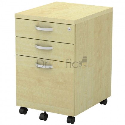 M-Q-YMP3 MOBILE PEDESTAL 2 DRAWER 1 FILLING