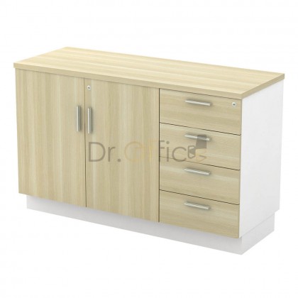 M-B-YDP7124 SWINGING DOOR+FIXED PESESTAL 4DRAWER
