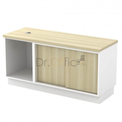 M-B-YOS1206 OPEN SHELF + SLIDING DOOR LOW CABINET