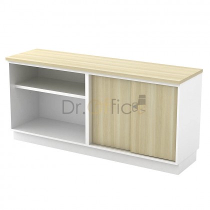 M-B-YOS7160/7180 OPEN SHELF + SLIDING DOOR LOW CABINET