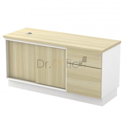 M-B-YSP1226(E) SLIDING DOOR + FIXED PEDESTAL 1 DRAWER 1 FILLING