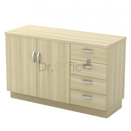 M-Q-YDP7124 SWINGING DOOR+FIXED PESESTAL 4DRAWER