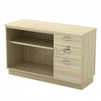 M-Q-YOP7123 OPEN SHELF+FIXED PESESTAL 2DRAWER 1FILLING