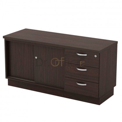 M-Q-YSP6123 SLIDING DOOR + FIXED PEDESTAL 3 DRAWER 