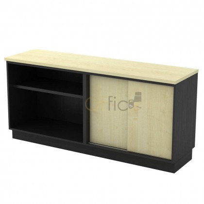 M-T-YOS7160/7180 OPEN SHELF + SLIDING DOOR LOW CABINET