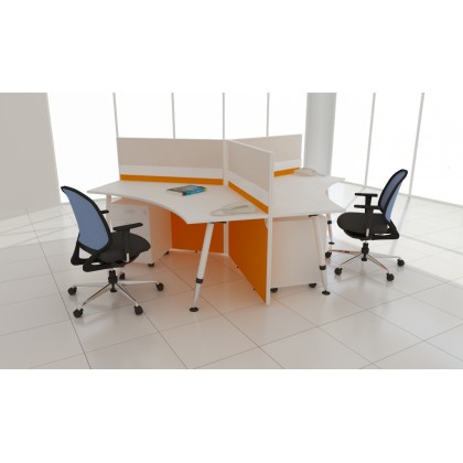M-30-Y-3 OFFICE PARTITON WORSTATION(3 SEATER)