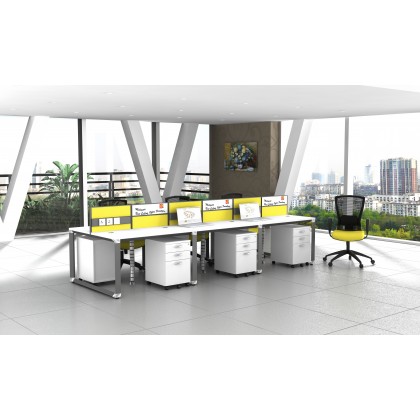 M-30-OR-6 OFFICE PARTITON WORSTATION(6 SEATER)