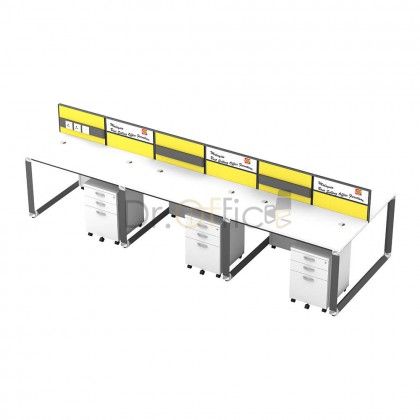 M-30-OR-6 OFFICE PARTITON WORSTATION(6 SEATER)