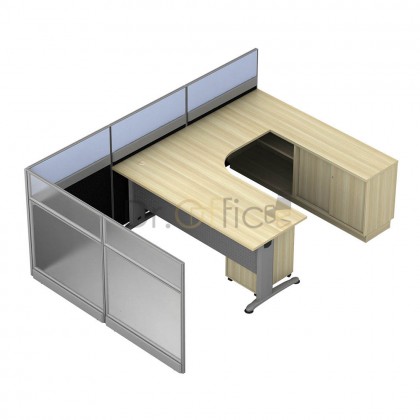M-30-BL-1 OFFICE PARTITON WORSTATION(1 SEATER)