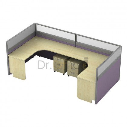 M-45-PL-2 OFFICE PARTITON WORSTATION(2 SEATER)