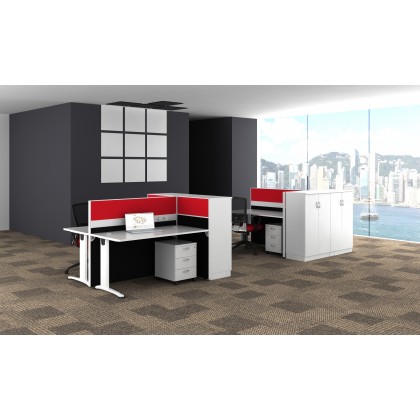 M-45-BR-2 OFFICE PARTITON WORSTATION(2 SEATER)