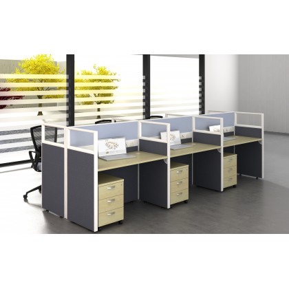 M-45-R-6 OFFICE PARTITON WORSTATION(6 SEATER)