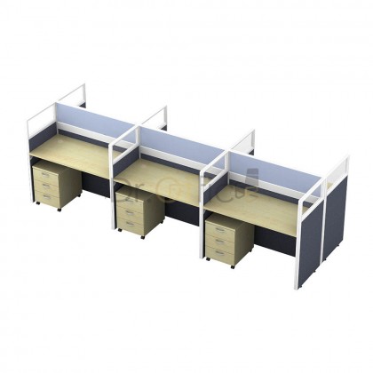 M-45-R-6 OFFICE PARTITON WORSTATION(6 SEATER)