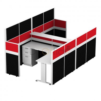 M-60-HL-2 OFFICE PARTITON WORSTATION(2 SEATER)