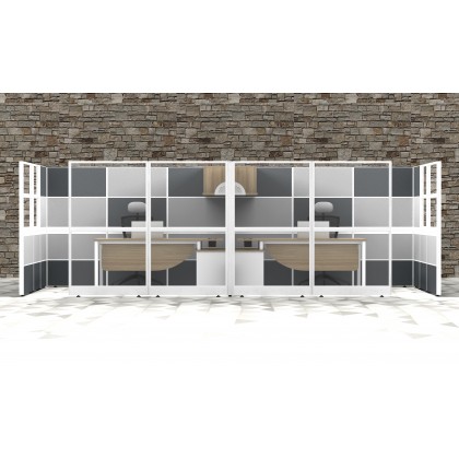 M-60-C-SR-2 OFFICE CUBICLE WORSTATION(2 SEATER)
