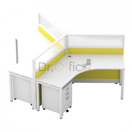M-60-SY-3 OFFICE PARTITON WORSTATION(3 SEATER)