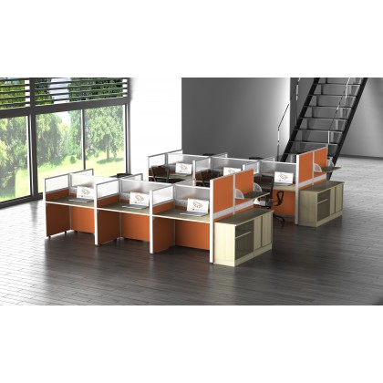 M-60-R-6 OFFICE PARTITON WORSTATION(6 SEATER)