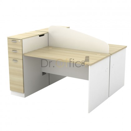 M-B-BMW4 OFFICE PARTITON WORSTATION(2 SEATER)