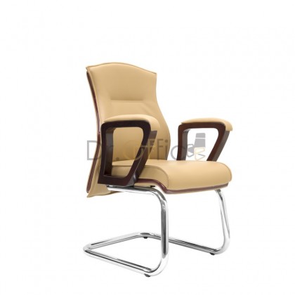 V-E2364S  LEATHER VISITOR CHAIR