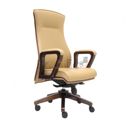 V-E2362H  LEATHER MEDIUM BACK CHAIR