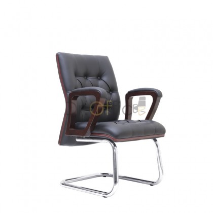 V-E2324S  LEATHER VISITOR CHAIR