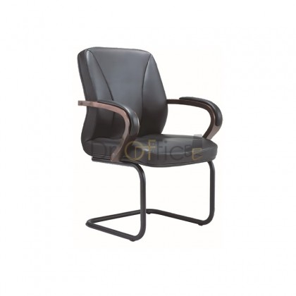 V-E2164S  LEATHER VISITOR CHAIR