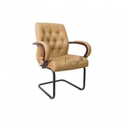 V-E1054S  LEATHER VISITOR CHAIR