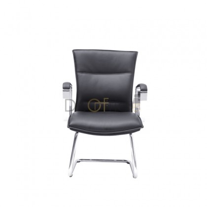 V-E2834S  LEATHER VISITOR CHAIR
