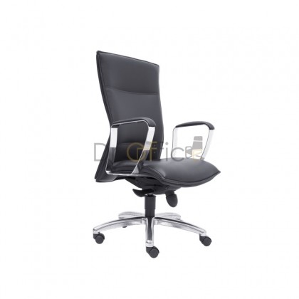 V-E2832H  LEATHER MEDIUM BACK CHAIR