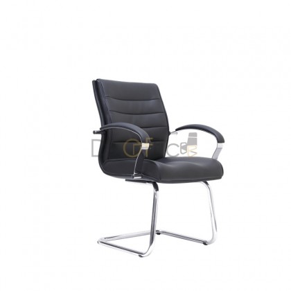 V-E2864S  LEATHER VISITOR CHAIR