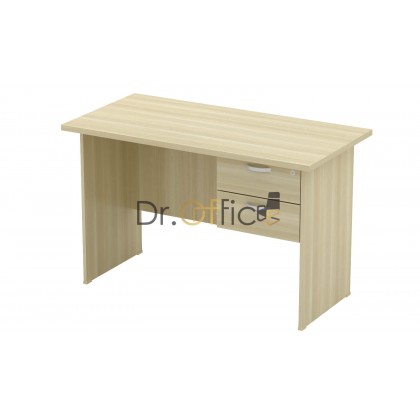 M-EXT126-Q-YRD2 WOODEN RECTANGULAR TABLE WITH FIXED DRAWER
