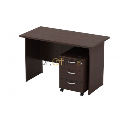 M-EXT126-Q-YM3 WOODEN RECTANGULAR  TABLE WITH MOBILE DRAWER