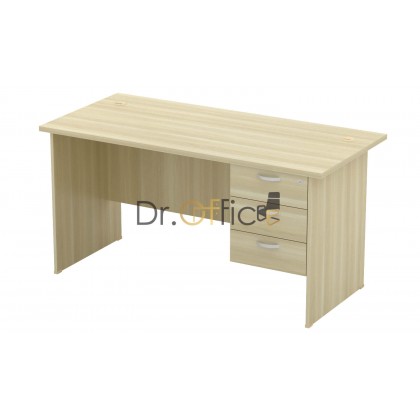 M-EXT157-Q-YH3 WOODEN RECTANGULAR  TABLE WITH FIXED DRAWER