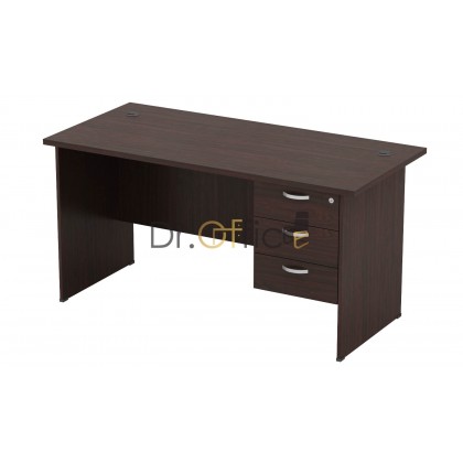 M-EXT187-Q-YH3 WOODEN RECTANGULAR  TABLE WITH FIXED DRAWER