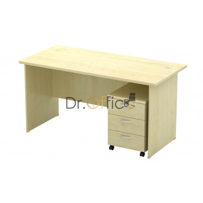 M-EXT127-Q-YM3 WOODEN RECTANGULAR  TABLE WITH MOBILE DRAWER 