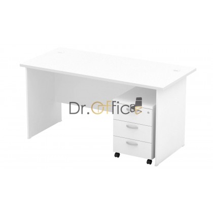 M-EXT157-Q-YM3 WOODEN RECTANGULAR  TABLE WITH MOBILE DRAWER 