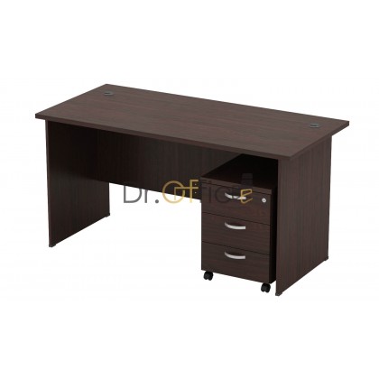 M-EXT187-Q-YM3 WOODEN RECTANGULAR  TABLE WITH MOBILE DRAWER 