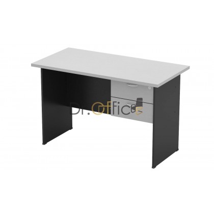 M-GT126-GRD2 WOODEN RECTANGULAR  TABLE WITH FIXED DRAWER 