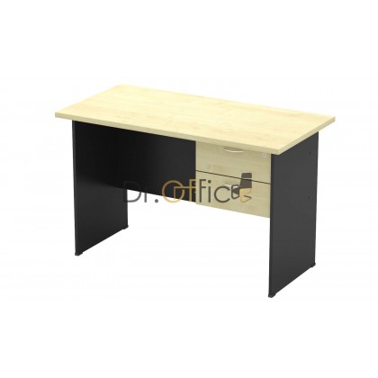 M-GT126-GRD2 WOODEN RECTANGULAR  TABLE WITH FIXED DRAWER 