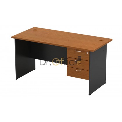M-GT127-GH3 WOODEN RECTANGULAR  TABLE WITH FIXED DRAWER
