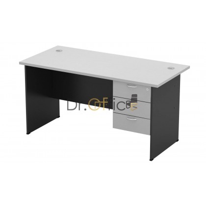 M-GT127-GH3 WOODEN RECTANGULAR  TABLE WITH FIXED DRAWER