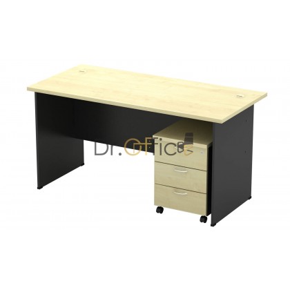 M-GT127-GM3 WOODEN RECTANGULAR  TABLE WITH MOBILE DRAWER 