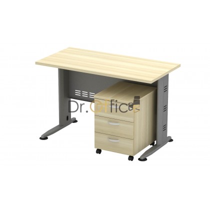 M-QT126-Q-YM3 WOODEN RECTANGULAR  TABLE WITH MOBILE DRAWER 