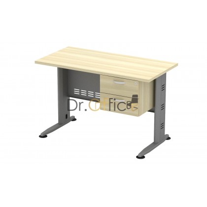 M-QT126-Q-YRD2 STANDARD RECTANGULAR  TABLE WITH FIXED DRAWER 