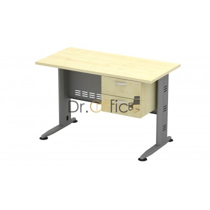 M-QT126-Q-YRD2 STANDARD RECTANGULAR  TABLE WITH FIXED DRAWER 