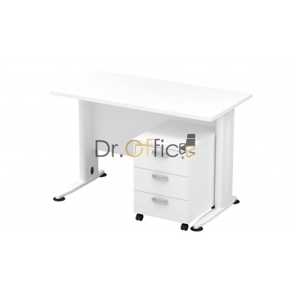 M-TT126-T-YM3 STANDARD RECTANGULAR TABLE WITH MOBILE DRAWER 