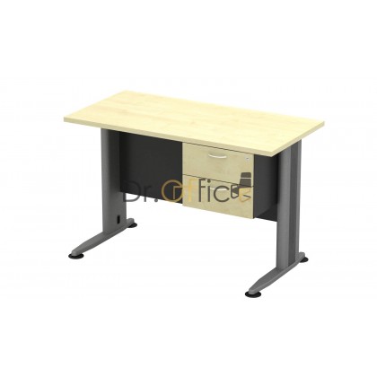 M-TT126-T-YRD2 STANDARD RECTANGULAR TABLE WITH FIXED DRAWER 